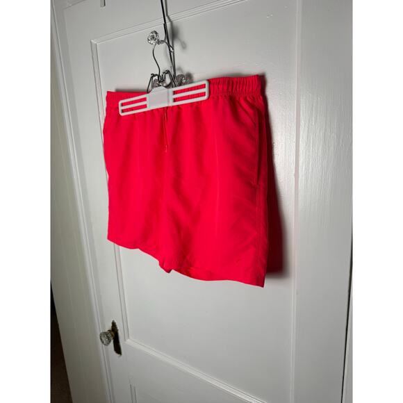Zyia Actice Swim Trunks Men's Large Tangerine Pink 7" Beach Coastal Vacation - Picture 11 of 11